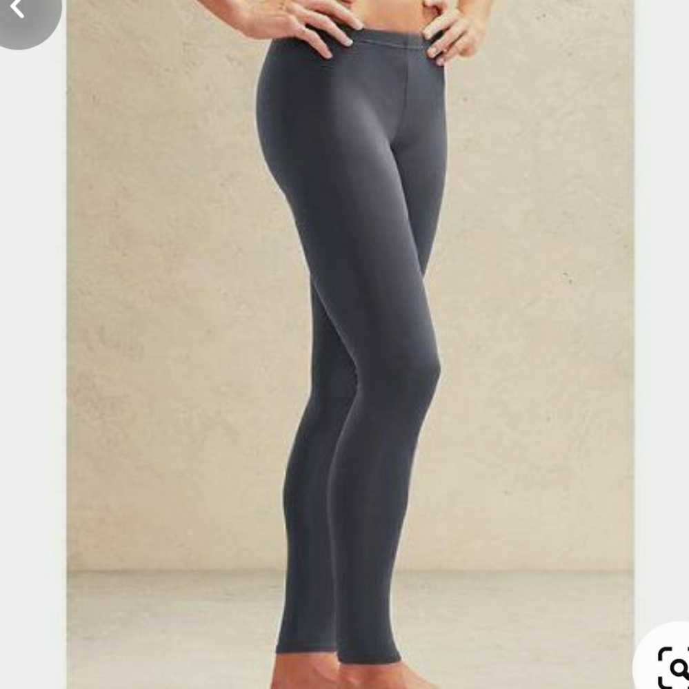 Athleta Finesse Grey Everyday Cotton Leggings M